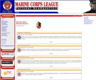 Mcleague.com(Marine Corps League) Screenshot