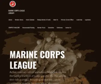 Mcleaguelibrary.org(Marine Corps League Library) Screenshot