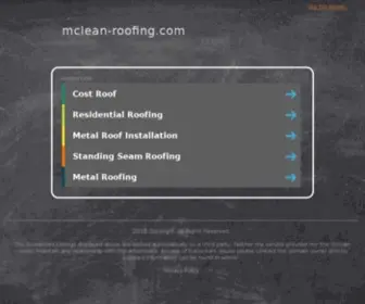 Mclean-Roofing.com(Roofing company) Screenshot