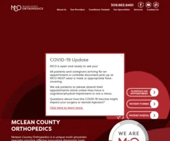 Mcleancountyortho.com(McLean County Orthopedics) Screenshot