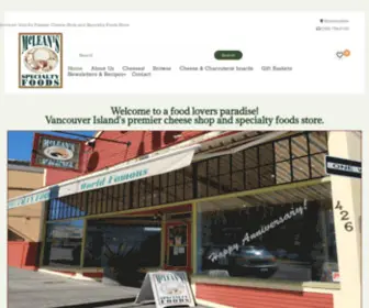 Mcleansfoods.com(McLeans Specialty Foods) Screenshot