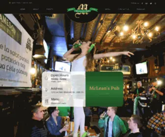 Mcleanspub.com(McLean's Pub) Screenshot