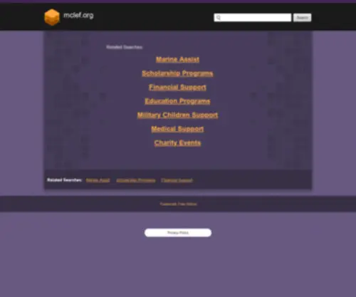 Mclef.org(Marine Corps) Screenshot
