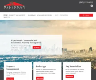 Mclennancos.com(Chicago Area Property Management) Screenshot