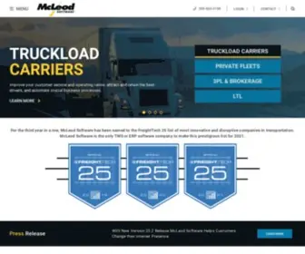 Mcleodsoftware.com(Trucking Software) Screenshot