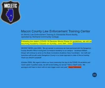 Mcletc.org(Macon County Law Enforcement Center) Screenshot
