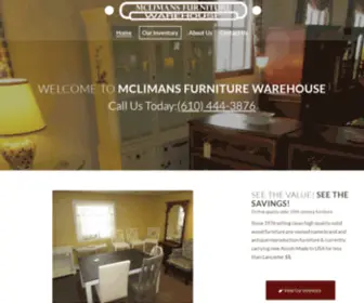 Mclimans.com(McLimans Furniture Warehouse) Screenshot