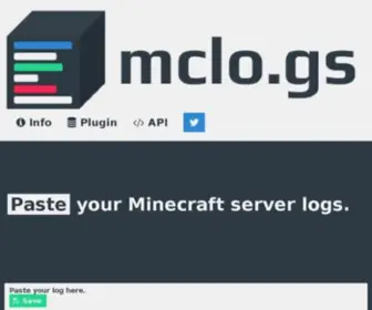 Mclo.gs(Mclo) Screenshot