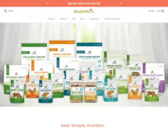 Mclovinspetfood.com(McLovin's) Screenshot