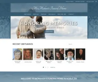 Mcmahans-Funeralhome.com(McMahan's Funeral Home) Screenshot