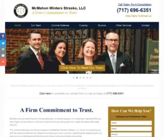 Mcmahonwinters.com(Lancaster PA Criminal Attorney) Screenshot