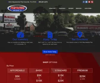Mcmanusautosales.com(McManus Auto Sales) Screenshot