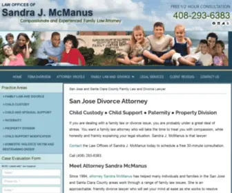 Mcmanusfamilylaw.com(San Jose Family Law and Divorce Attorney) Screenshot