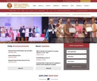 MCmdavCw-CHD.edu(Mehr Chand Mahajan DAV College for Women) Screenshot