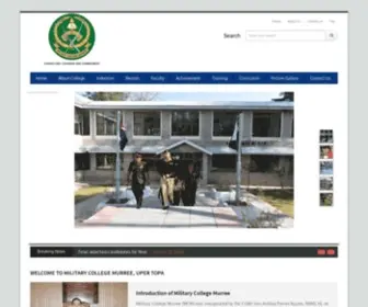 MCM.edu.pk(Military College Murree ( MCM )) Screenshot