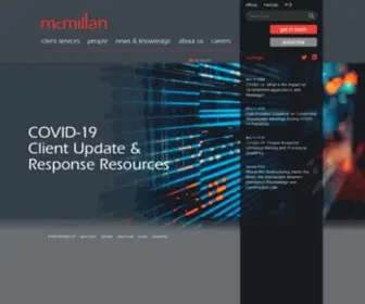 Mcmillan.ca(McMillan LLP) Screenshot