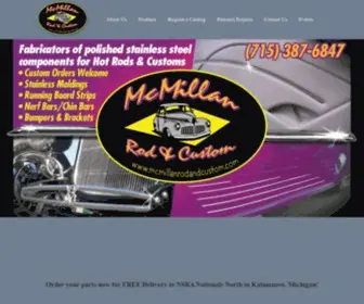 Mcmillanrodandcustom.com(Mcmillan Rod and Custom Marshfield) Screenshot