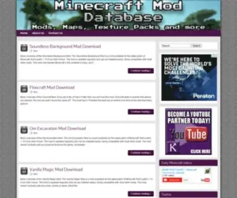 Mcmoddatabase.com(Dit domein kan te koop zijn) Screenshot