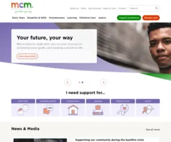 MCM.org.au(Melbourne City Mission) Screenshot