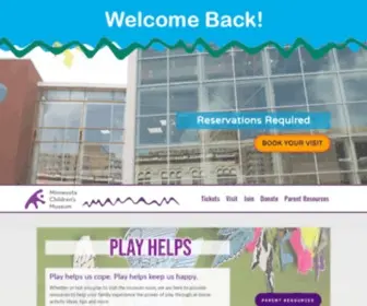 MCM.org(Minnesota Children's Museum Home) Screenshot