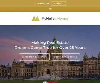 Mcmullenhomes.com(Real estate agent Michael) Screenshot