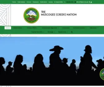 MCN-NSN.gov(Muscogee (Creek) Nation) Screenshot