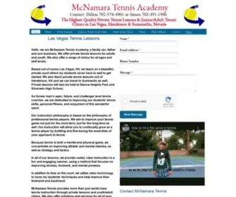 Mcnamaratennis.com(Tennis Lessons & Tennis Clinics in Las Vegas) Screenshot