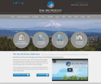 Mcneeley.com(Portland Property Management and Property Managers) Screenshot