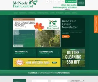 Mcneelypest.com(Pest Control Professionals For Your Home Or Business) Screenshot