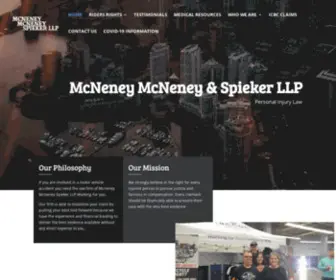 McneneyMcneney.com(Personal Injury Lawyers) Screenshot