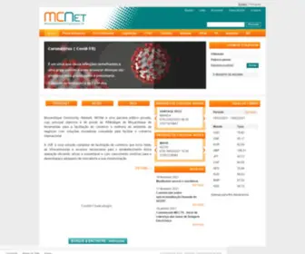 Mcnet.co.mz(Portal da Janela Única Electrónica das Alfândegas de Moçambique) Screenshot