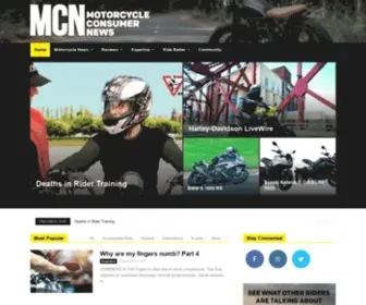 Mcnews.com(Motorcycle Consumer News) Screenshot