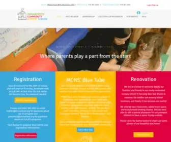 MCNSchool.org(Mamaroneck Community Nursery School) Screenshot