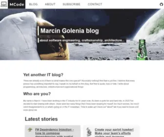 Mcode.it(Marcin Golenia Blog) Screenshot