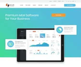 Mcodemlmsoftware.com(MCode MLM Software) Screenshot