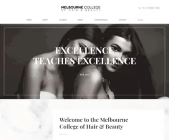 Mcohb.com.au(Melbourne College of Hair and Beauty (MCOHB)) Screenshot