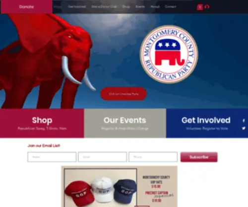 Mcohiogop.org(Online home of the Montgomery County Republican Party. McOhioGOP) Screenshot