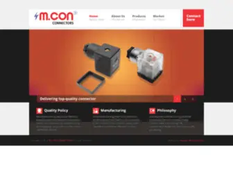 Mcon.co.in(M.CON CONNECTORS) Screenshot