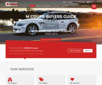 Mcoupebuyersguide.com(M Coupe Buyers Guide) Screenshot