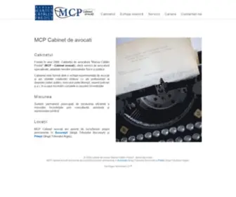 MCP-Avocati.ro(MCP Cabinet avocati Bucuresti) Screenshot