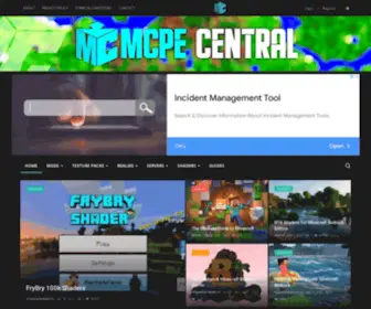 Mcpecentral.com(MCPE Central) Screenshot