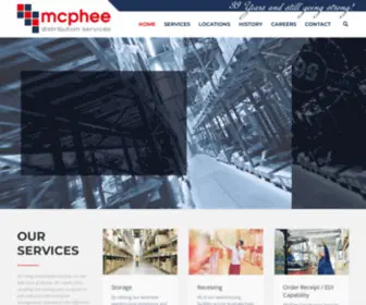 MCphee.com.au(Experience the difference with McPhee Distribution Services) Screenshot