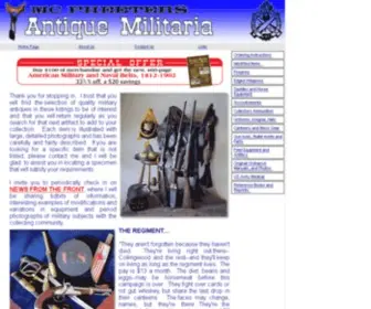 MCpheetersantiquemilitaria.com(Mc Pheeters Antique Militaria) Screenshot