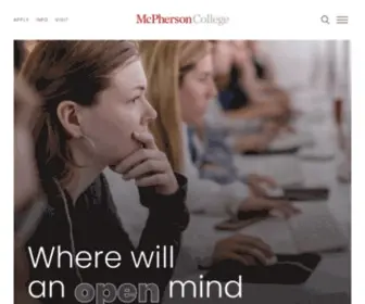 MCpherson.edu(McPherson College) Screenshot