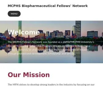 MCPHsfellowship.com(MCPHS Biopharmaceutical Fellows' Network) Screenshot