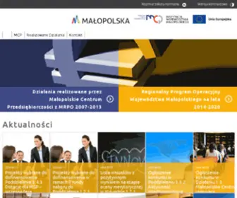 MCP.malopolska.pl(Małopolskie Centrum Przedsiębiorczości) Screenshot