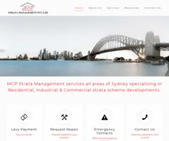 MCPStrata.com.au(Residential, Industrial & Commercial strata Scheme Developments) Screenshot