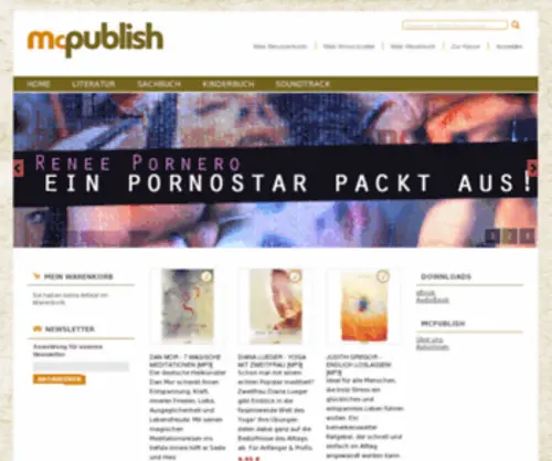 Mcpublish.com(A new era of publishing) Screenshot