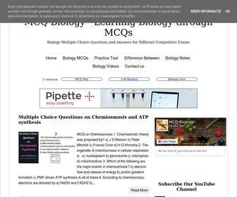 MCqbiology.com(MCQ Biology.com) Screenshot