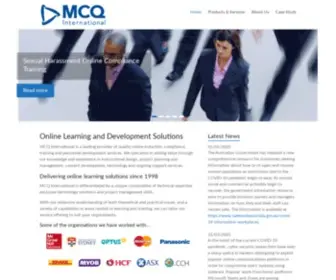 Mcqi.com.au(MCQ International) Screenshot